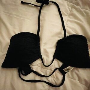 Brand New, with tags, never worn, Victoria secret black bikini top large